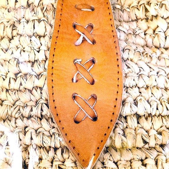 Rare New, Hi-end, Unique, Beautiful, Hand-Woven Twined Beach Bag 100% Raffia - Picture 6 of 8